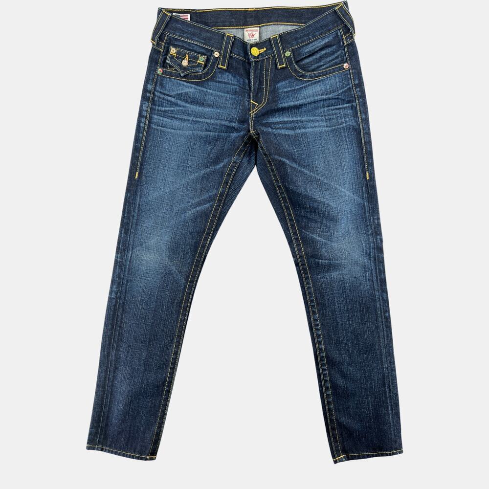 True Religion Skinny Jeans Womens 27 Dark Wash Made in USA Denim